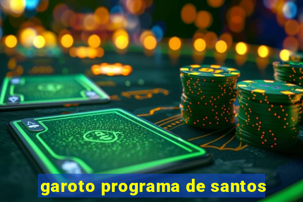 garoto programa de santos